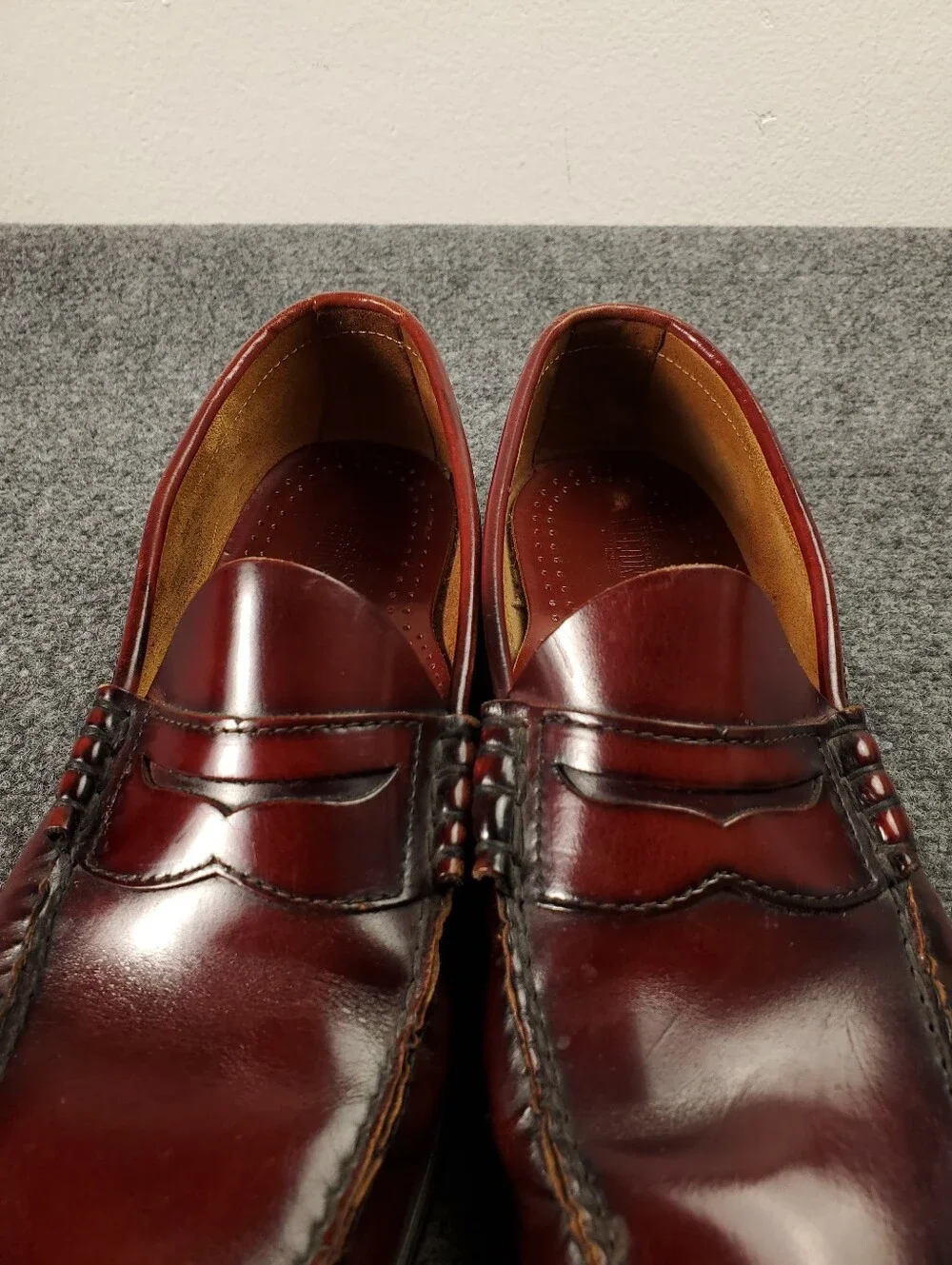 GH Bass Weejuns Penny Loafers Mens 11.5 Oxblood Burgundy Slip On Preppy Leather
